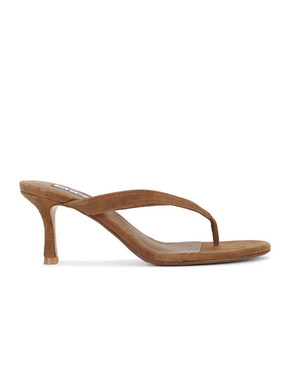 Senso Farah I Sandals Butterscotch Brown Suede Thong Kitten Heels Revolve 38 8
